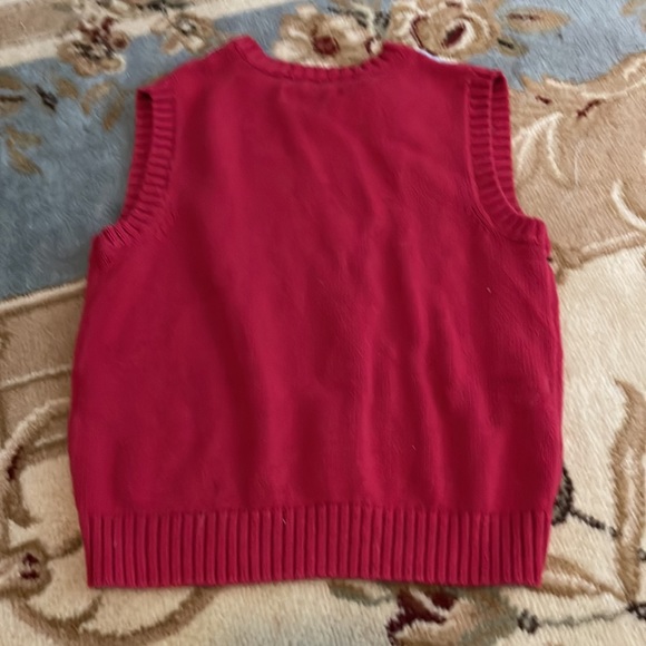 Basic Editions red argyle sweater vest 4-5 years 3itemsfor$20 - Picture 6 of 6